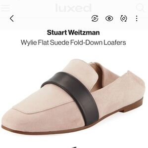 STUART WEITZMAN | Wylie Flat Suede Fold-Down Loafers Sz 36 - 5.5 US